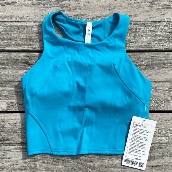 lululemon athletica Tops - NWT Size 6 Lululemon Invigorate Train Tank Turquoise Tide TRQT